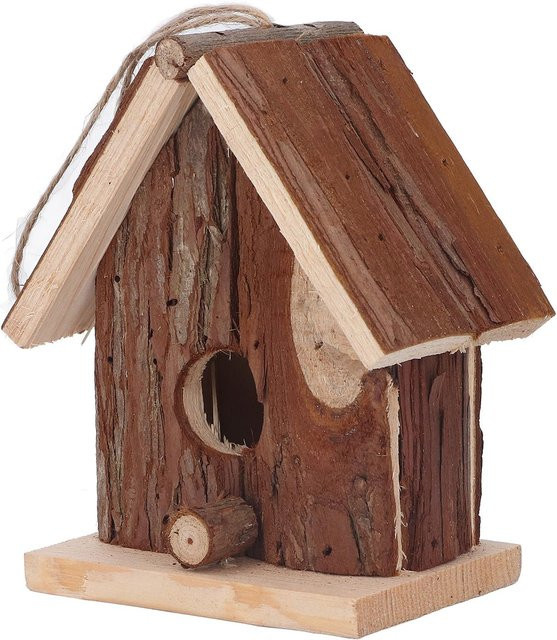 KONNWEI Vogelhaus aus Tannenholz im Retro-Stil zum Aufhängen für Garten und Außenbereich - Bild 1