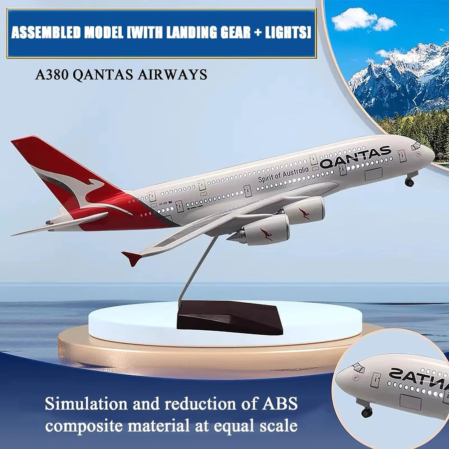 ZOCO Australian Airlines A380 Qantas Civil Aviation Flugzeugmodell, 1:160 - Bild 4