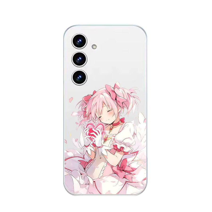 Mesuca M-Madoka Magica Y2k Girl Handyhülle für Samsung Galaxy S21 S22 S23 S24 S25 Ultra FE Plus 5G A52S Transparent - Bild 3