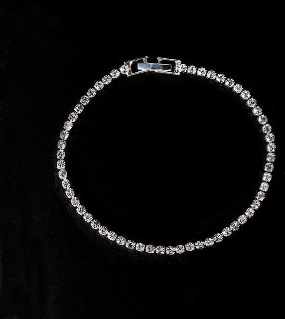 Einreihiges Armband Silber, Zirkonia, Kristall, Damen - Bild 1