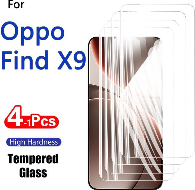 Displayschutzfolien aus gehärtetem Glas für Oppo Find X9, 6,59 Zoll, transparent und kratzfest - Bild 1