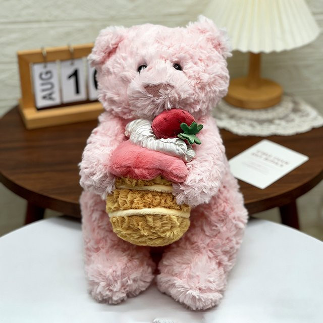 JELLYCAT Rosa Barcelona Bären-Torten-Plüschtier, Plüschtier, Rosa/Pink - Bild 1
