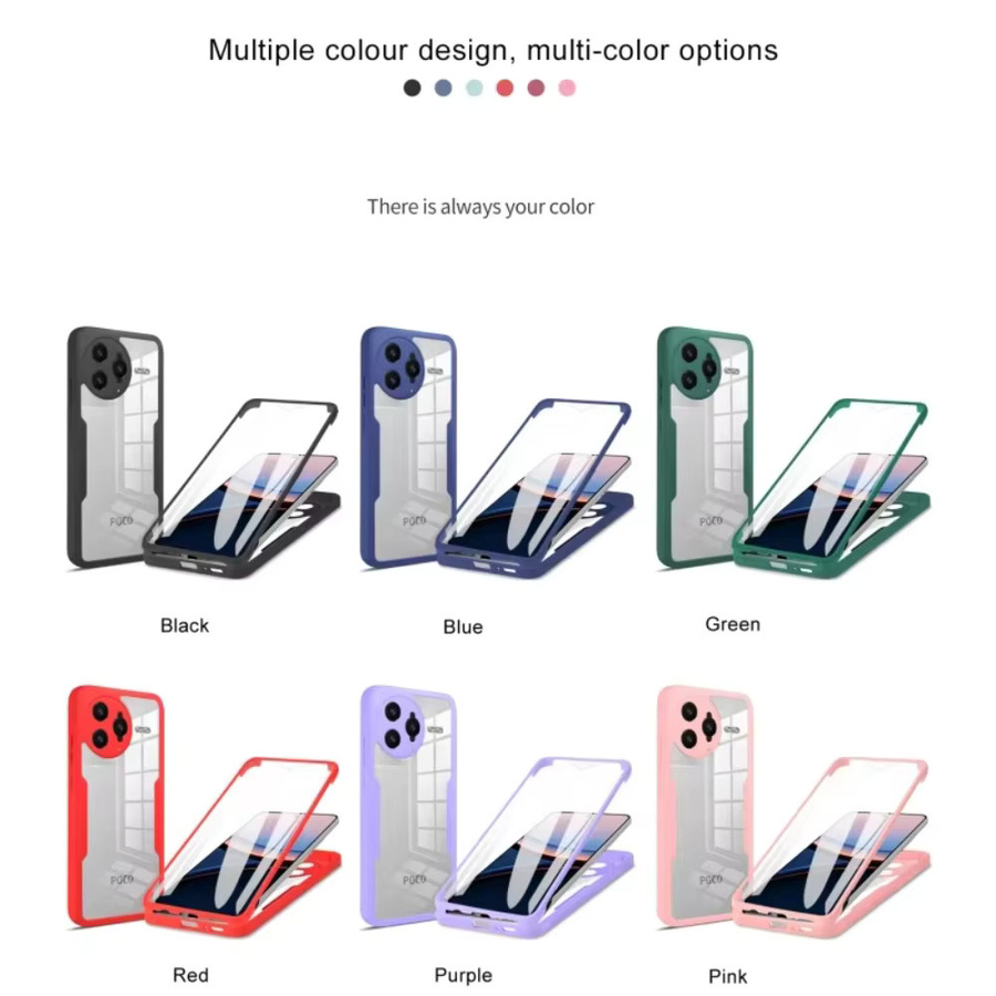 360-Grad-Vollschutz Schutzhülle für Xiaomi MI 17 15T Pro Max, Redmi K90 K80 ProMax und Poco F8 Ultra F7 M8 Pro in Blau - Bild 5