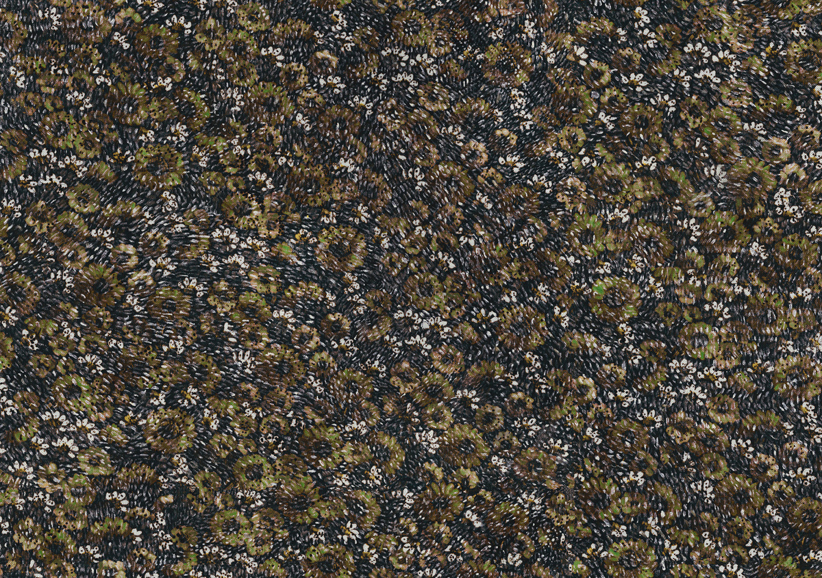 Omexco Tapete Alnwick VIR6502 Vlies-Tapete mit floralem Botanik-Design in Braun und Multicolour - Bild 1