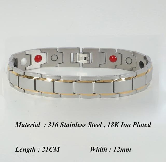 Wucifang Jewelry Armband, 18 Karat Gold vergoldet, Edelstahl, Unisex - Bild 1