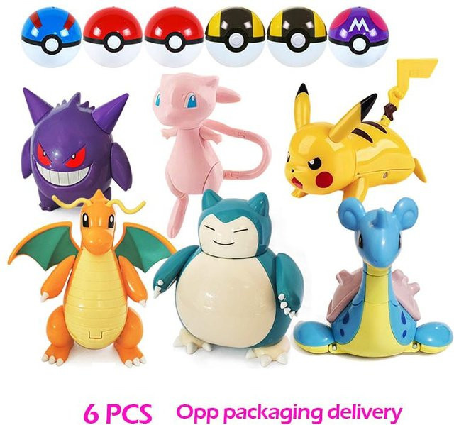 TAKARA TOMY Pokémon deformierte Figur Pikachu Glurak Actionfigur, ab 14 Jahre - Bild 1