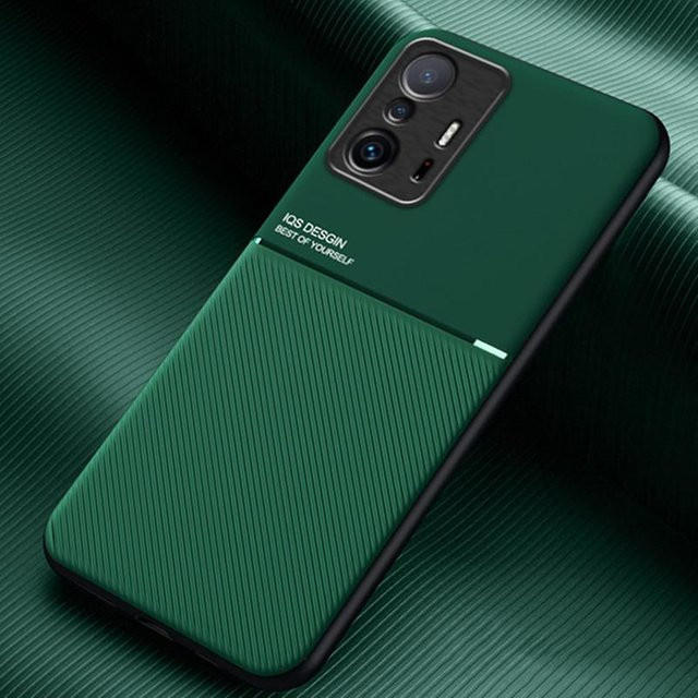 Xiaomi Magnetische Leder-Schutzhülle für Mi 11T und Mi 11T Pro 5G in Grün - Bild 1