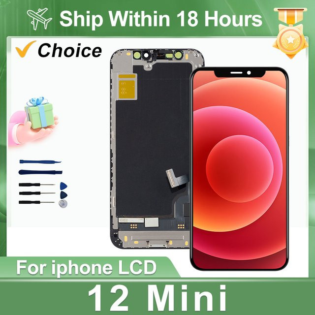 Apple iPhone 12 12 Pro Max 12 mini Ersatzdisplay mit AAA InCell LCD und Digitizer in Schwarz - Bild 1