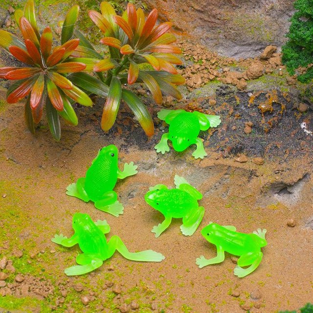Bai Fen Bai Toys Frosch Modell Tierspielzeug TPR 5-teiliges Set - Bild 1