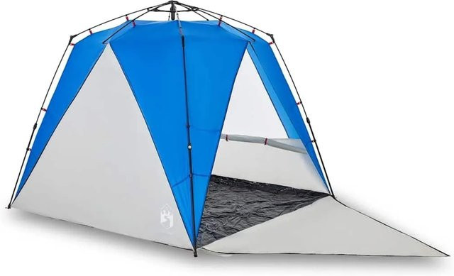 Furnicato Strandzelt Azurblau mit Quick Release System B/T/H: 241 x 240 x 200 cm - Bild 1