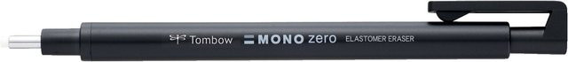 Tombow MONO Zero Radierstift mit runder Spitze in Schwarz - Bild 1