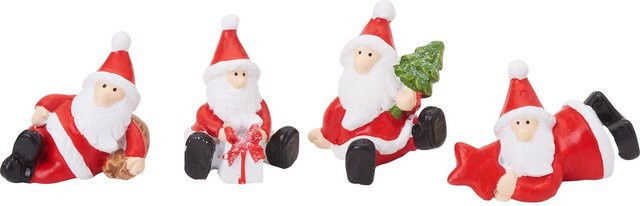 VBS Mini Santa Archie Weihnachtsfigur in Rot und Weiß aus Polyresin - Bild 1