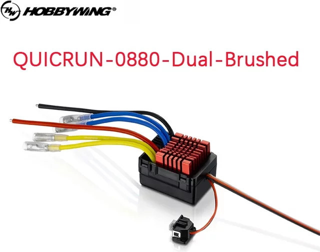HobbyWing QuicRun 0880-Dual Motor Brushed ESC, unterstützt LED-Programmierkarte - Bild 1