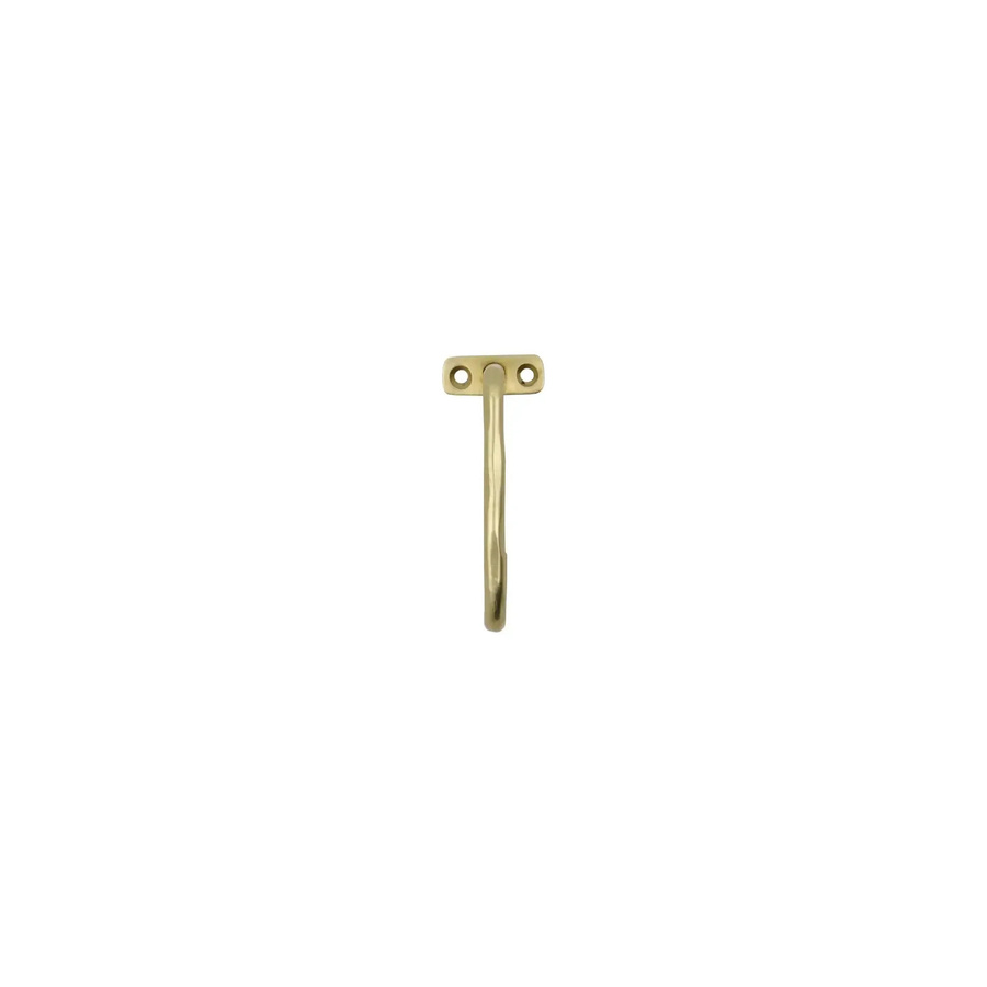 House Doctor Wandhaken Welo aus Metall in Gold, gebürstetes Messing, Höhe: 10 cm - Bild 1