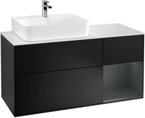 V&B Waschtischunterschrank Finion in Blau lackiert, Breite: 120 cm, Tiefe: 50,1 cm, Höhe: 50,1 cm - Bild 1