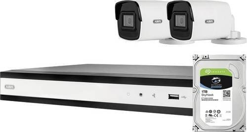 ABUS IP-Überwachungskamera-Set mit 2 PoE Mini Tube-Kameras und Rekorder TVVR36423T in Weiß, 1920 x 1080 Pixel, LAN-Anschluss - Bild 1