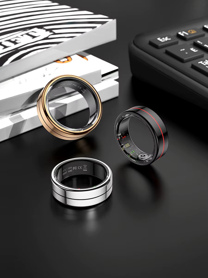 MISIRUN Smart Ring in Silber mit Ladeetui, Herzfrequenz-, SpO2- und Schlafmonitor, IP68 & 5ATM wasserdicht, Unisex - Bild 5