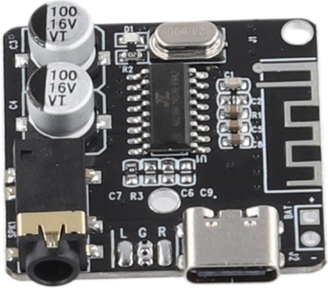 ALLOET Bluetooth 5.0 Audio-Empfängerplatine, MP3-Verlustfreier Decoder, kabelloses Stereo-Musikmodul in Schwarz - Bild 1