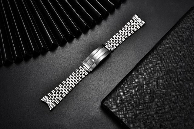 Pagani Design Uhrenarmband, Edelstahl, Silber, 20 mm, Unisex - Bild 1
