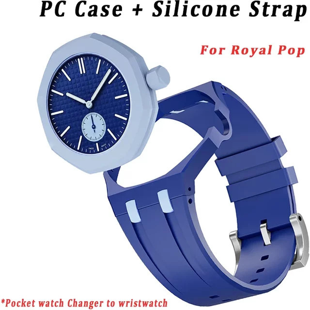 Swatch Silikonarmband für Swatch X AP Royal Pop Taschenuhr - Bild 1