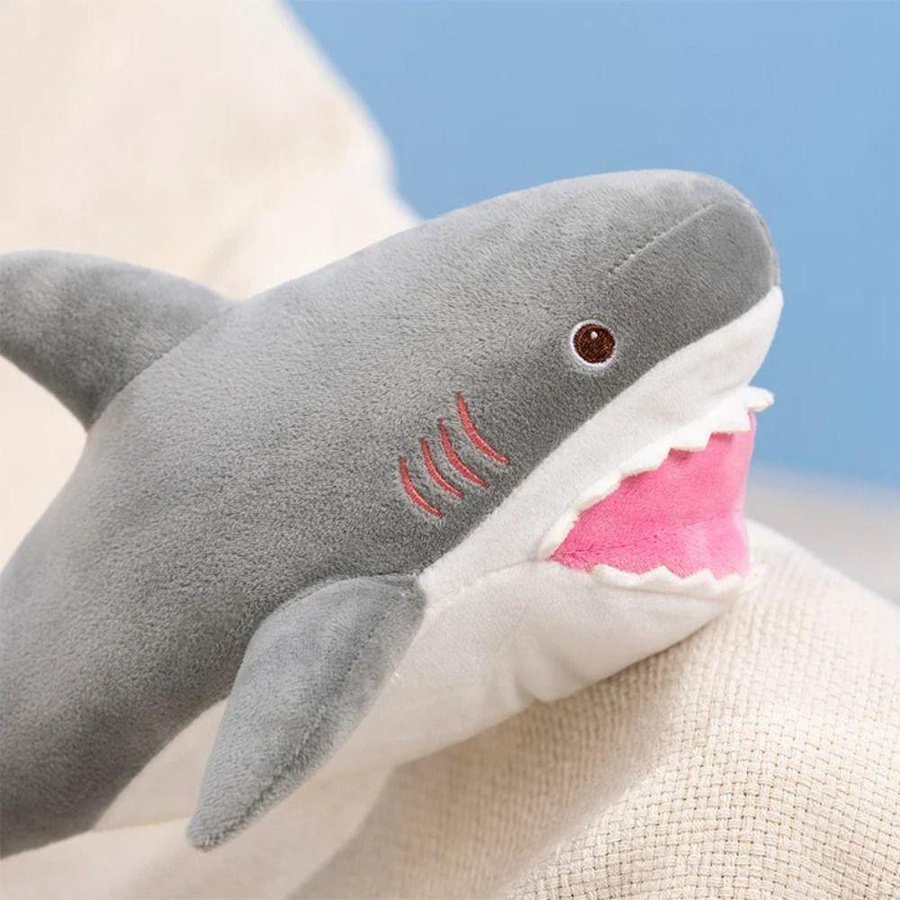 Yiran bag Schwertwal Weißer Hai Plüschtier mit PP Baumwolle 40cm - Bild 1