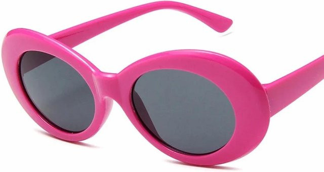 Yiran bag Sonnenbrille, oval, Damen, Vollrand, Kunststoff, weiß, schwarz, pink - Bild 1
