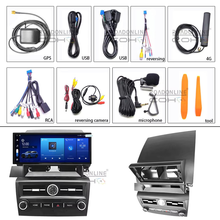COHO Multimedia Player für Mazda 3 2004-2012 mit 12,3 Zoll 2K QLED Bildschirm, Android 14, 8-Core Prozessor, 8 GB RAM + 256 GB Speicher, Farbe: Schwarz - Bild 3
