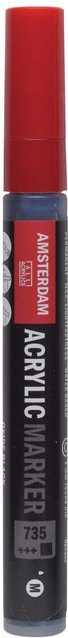 AMSTERDAM Acrylmarker Oxidschwarz mit einer Strichstärke von 3-4mm - Bild 1
