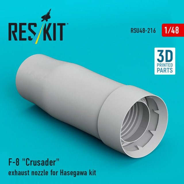 Hasegawa F-8 Crusader Exhaust Nozzle, 3D Printed - Bild 1