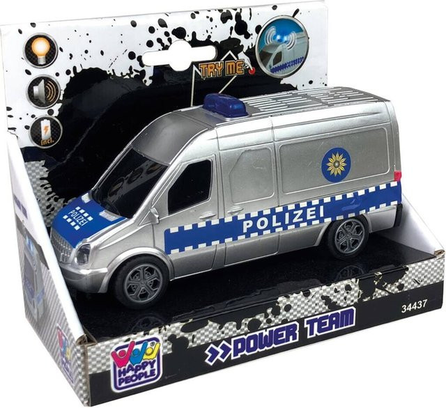 Happy People Polizei Fahrzeuge, Grau, Blau - Bild 1