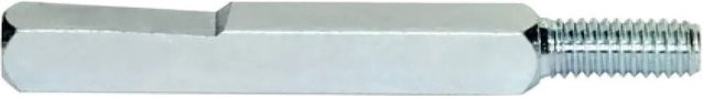 BKS Wechselstift 78410 aus verzinktem Stahl in Silber, Länge: 50 mm, Vierkant: 9 mm, Gewinde: M8 - Bild 1