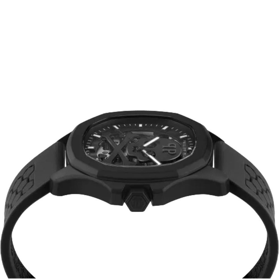 Philipp Plein Automatik Herrenuhr, Edelstahl, 42 mm, Schwarz, 5 ATM - Bild 2