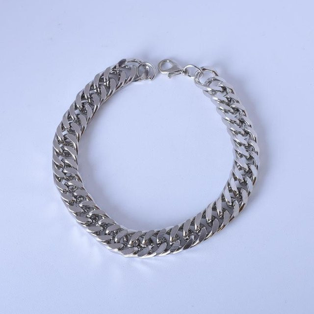 Kettenarmband Titanstahl, grau, Herren - Bild 1