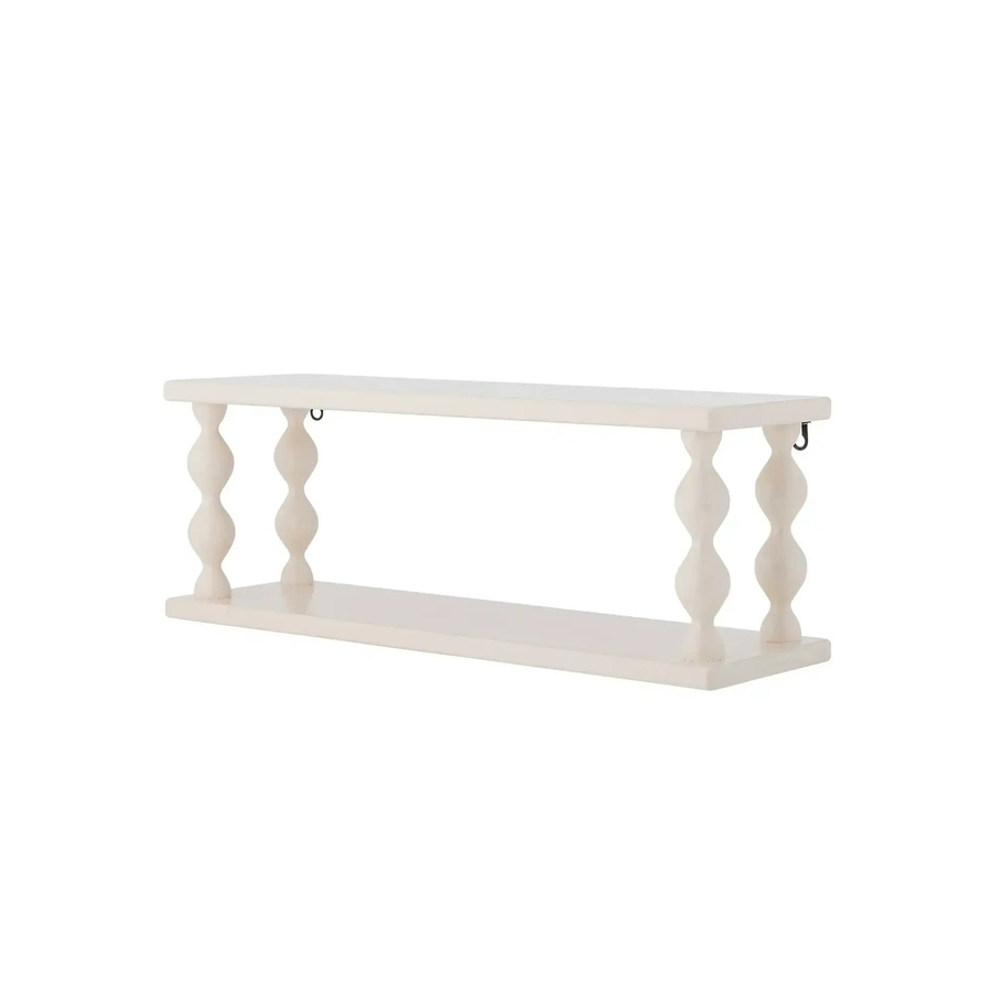 Bloomingville Wandregal Salino aus MDF in Weiß mit skandinavischem Design, Breite: 60 cm - Bild 1