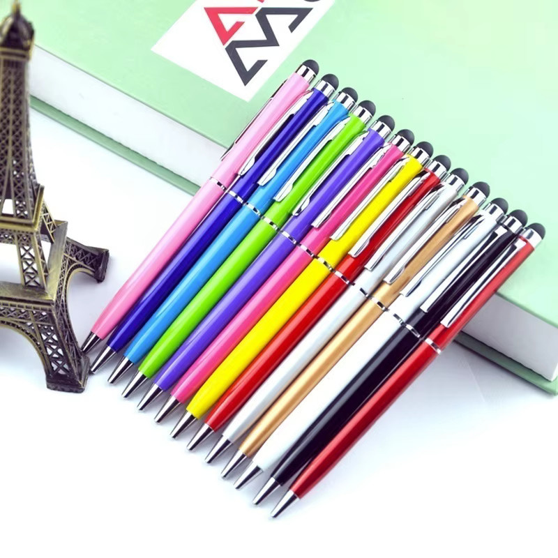 5er Set 2 in 1 Stylus Pen und Kugelschreiber für Tablet und Smartphone, Multicolor, Kunststoff - Bild 2