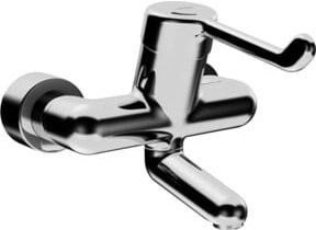Hansa Hansamedipro A Wandarmatur mit Hebel und Schwenkauslauf, Chrom, Silber - Bild 1