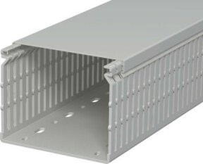 OBO Bettermann Verdrahtungskanal LK4 N in Stein-Grau, B/T/H: 10,0 x 10,0 x 8,0 cm - Bild 1