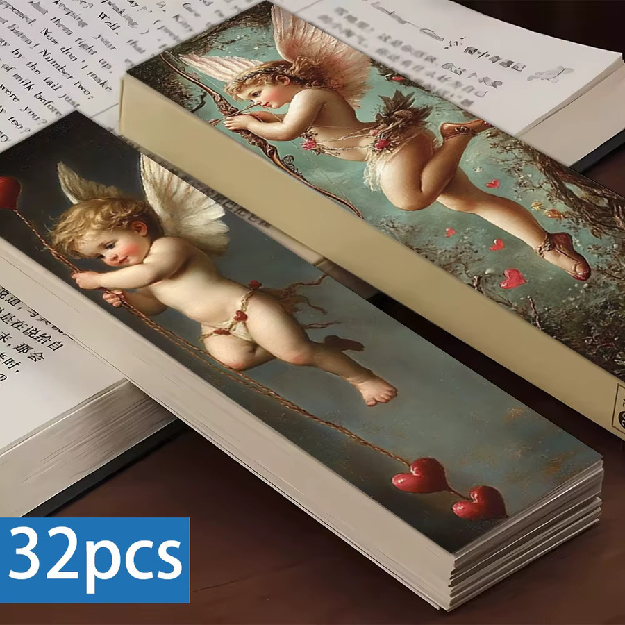 32 Stück Amor-Lesezeichen aus Papier in Multicolour für Buchliebhaber und Lehrer - Bild 4