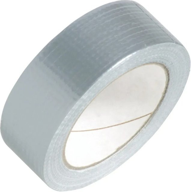 LUX-TOOLS Universal Gewebeband in Silber, Breite: 38 mm, Länge: 25 m - Bild 1