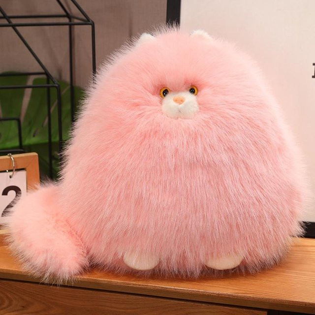 Wucifang Bags Katzen-Plüschtier, rosa, 30cm - Bild 1