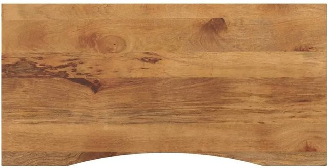 vidaXL Schreibtischplatte aus Massivholz Mango in Braun mit Aussparung, B/T/H: 120 x 60 x 2,5 cm - Bild 1