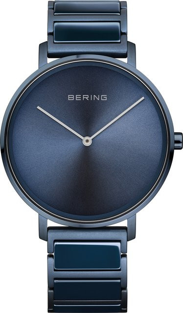 Bering Herrenuhr, Quarz, Edelstahl, Blau, 39 mm, 5 ATM - Bild 1