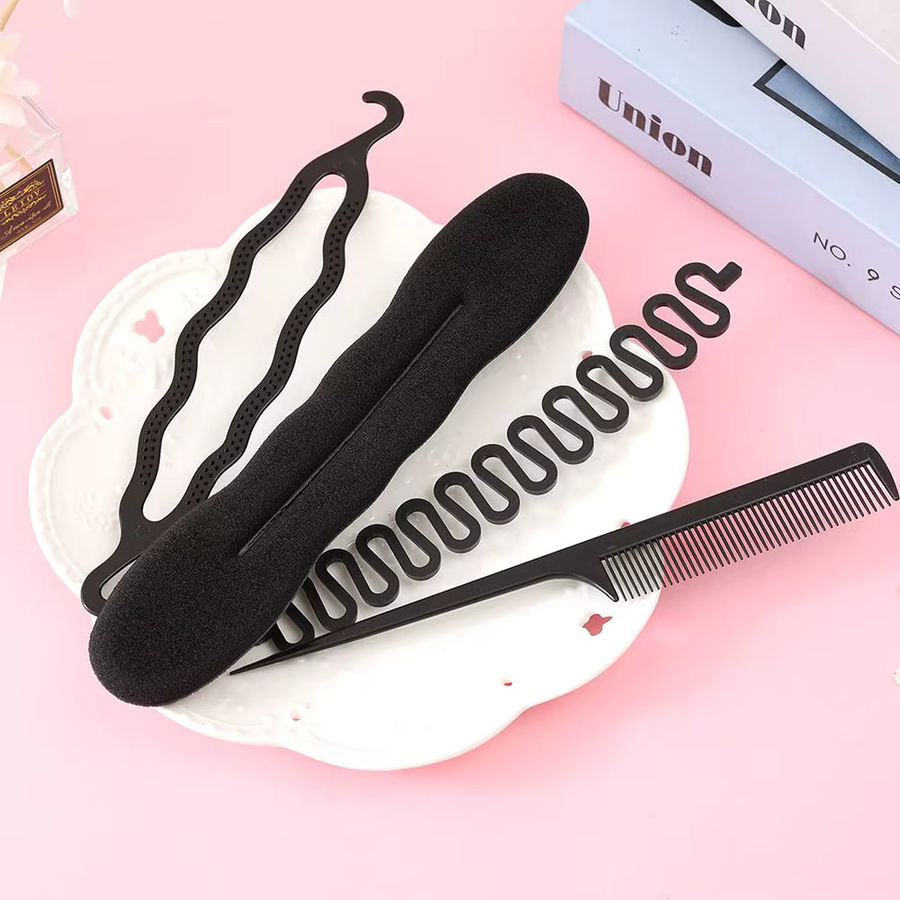 6-teiliges Haarstyling-Set für Damen, Lockenwickler, Haarnadeln, Schwämme - Bild 3