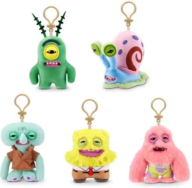 Fuggler Spongebob und Patrick Schlüsselanhänger Plüschtiere - Bild 1