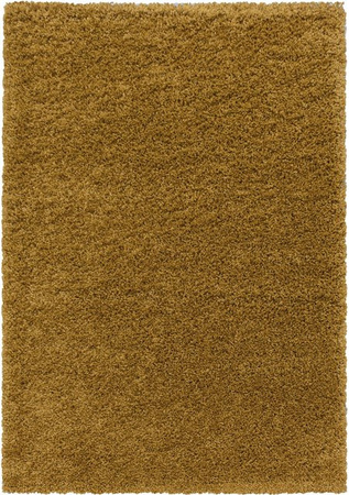 Hochflorteppich SPREE von Kadima Design, einfarbig, Gold, B/T: 300 x 400 cm