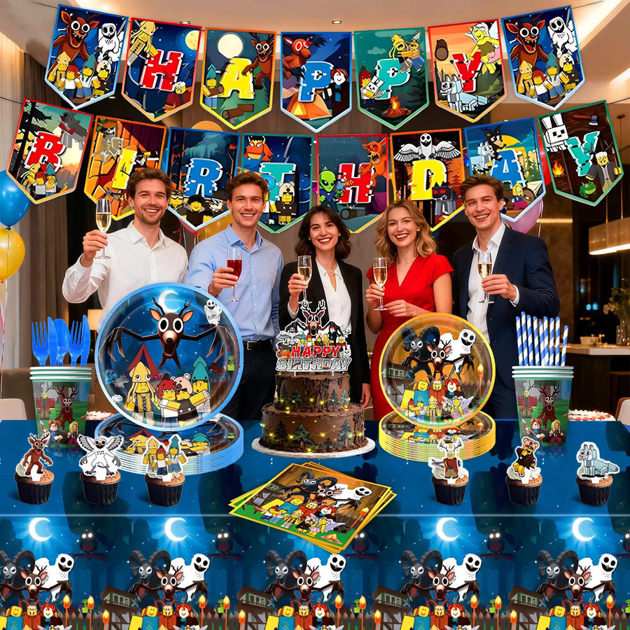 Hasbro 99 Nächte im Wald Party-Dekorationsset, Mehrfarbig - Bild 3