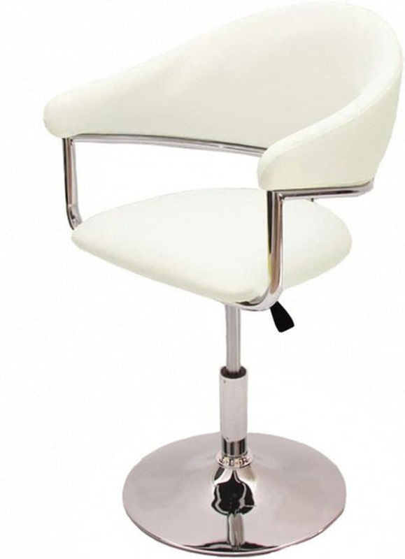 Barhocker Civitavecchia von MCW als moderner Lounge-Tresenhocker aus Kunstleder in Beige mit Chrom-Gestell - Bild 1