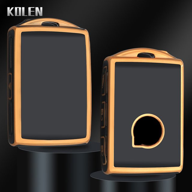 KOLEN TPU Schlüsselhülle für Volvo S60 S90 XC40 XC60 XC90 V60 V90 T5 T6 T8 als Remote Key Case Cover mit Anhänger - Bild 1