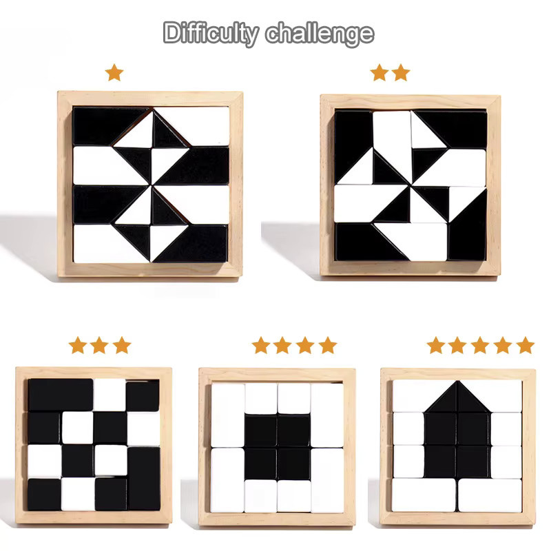Lee's Sharing DIY Holz Verstecken Puzzle, Brettspiel, ab 3 Jahre - Bild 3