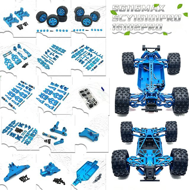 GANGSHENSHI RC Auto, 1:16, Blau, Metall, Zubehör - Bild 1